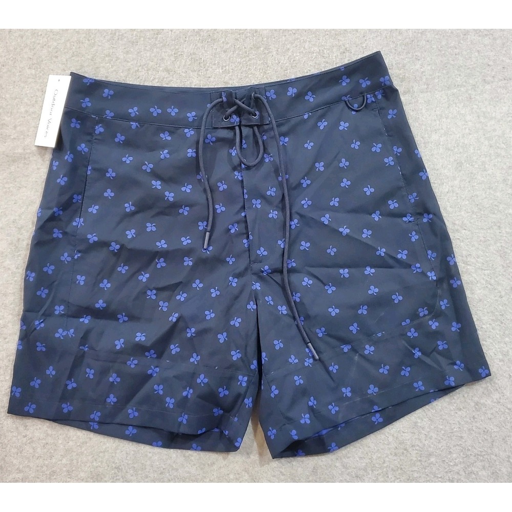 Outdoor Voices Solarcool 6" Boardshort Blue Clover‎ AOP Beach Quick Dry Mens M